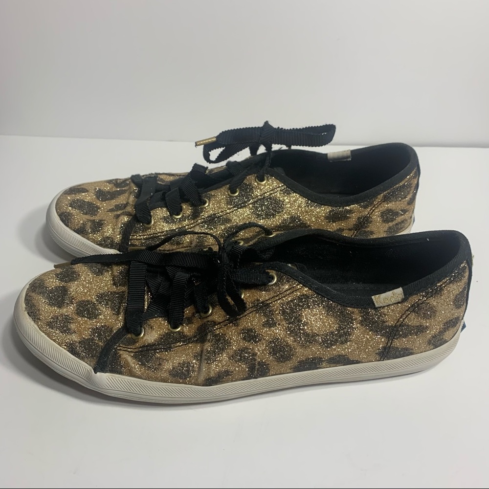 Keds x Kate Spade Kickstart Glitter Leopard Sneakers
